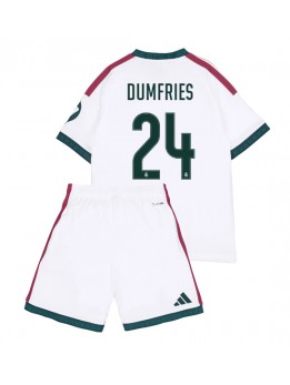 Otroški Nogometna dresi replika Real Madrid Denzel Dumfries #24 Domači 2026-27 Kratek rokav (+ hlače)